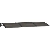 vidaXL Deurluifel 300x100 cm polycarbonaat zwart