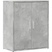 vidaXL Dressoir 60x31x70 cm bewerkt hout betongrijs