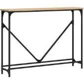 vidaXL Wandtafel 102x22,5x75 cm bewerkt hout sonoma eikenkleurig