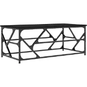 vidaXL Salontafel 100x50x40 cm bewerkt hout zwart eikenkleurig