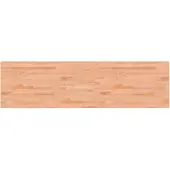 vidaXL Bureaublad 200x55x2,5 cm massief beukenhout