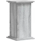 vidaXL Plantenstandaard 33x33x60 cm bewerkt hout grijs sonoma eiken