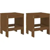 vidaXL Tuinstoelen, 2 stuks, honingbruin, 40x36x45 cm, massief grenenhout
