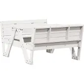 vidaXL Picknicktafel voor kinderen 88x122x58 cm massief grenenhout wit