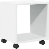 vidaXL Rolkast 37x33x42,5 cm bewerkt hout wit