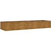 vidaXL verhoogde plantenbak, 280x80x40 cm, cortenstalen uitvoering