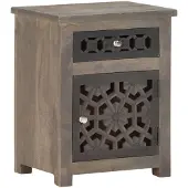 vidaXL Nachtkastje 40x30x50 cm massief mangohout
