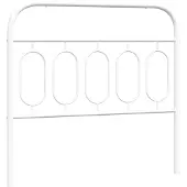 vidaXL Vervangend hoofdbord 107 cm metaal wit