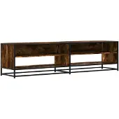 vidaXL Tv-meubel 180,5x40x46 cm bewerkt hout gerookt eikenkleur