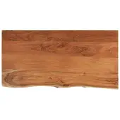 vidaXL Wastafelblad rechthoekig 120x60x2,5 massief acaciahout
