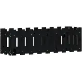 vidaXL Verhoogde plantenbak met lattenstructuur, zwart, 100x30x30 cm, massief grenenhout