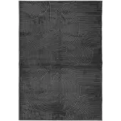 vidaXL Vloerkleed IZA laagpolig Scandinavisch 160x230 cm antraciet