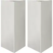vidaXL Plantenbakken 2 st driehoek 40x34,5x75 cm roestvrij staal