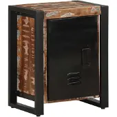 vidaXL Nachtkastje 40x30x51 cm massief gerecycled hout meerkleurig