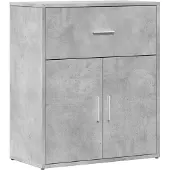 vidaXL Dressoir 60x31x70 cm bewerkt hout betongrijs