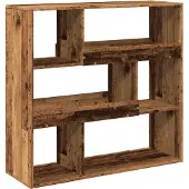 vidaXL Kamerscherm 100x33x94,5 cm bewerkt hout oud houtkleurig