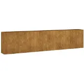 vidaXL Verhoogde plantenbak, 360x40x80 cm, cortenstalen uitvoering