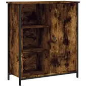 vidaXL Dressoir 70x30x80 cm bewerkt hout gerookt eikenkleurig