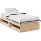 vidaXL Slaapbank zonder matras 75x190 cm massief grenenhout