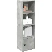 vidaXL Boekenkast 31x24x102 cm bewerkt hout betongrijs