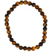 Ruben Robijn Tijgeroog kralen armband 4 mm