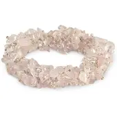 Ruben Robijn Roze kwarts splitarmband cluster