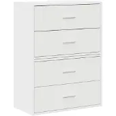 vidaXL Kasten met 4 lades 2 st 60x31x40 cm bewerkt hout wit