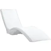 Step2 Vero Pool Lounger Zwembad Ligbed van Kunststof in Wit | Zonnebed met Verzwaarbare Voet en UV20-Kunststof - Geschikt voor Zonneplateaus tot 30,5 cm | Tuinligstoel voor buiten/tuin