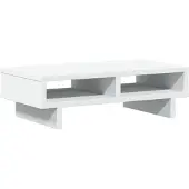 vidaXL Monitorstandaard 50x27x15 cm bewerkt hout wit