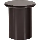 Woood Mavon Bijzettafel - MDF Hoogglans - Donkerbruin - 45x40x40