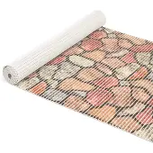 ANRO Badmat Straatstenen Roze 65x130cm Antislip Douchemat Afwasbaar Sneldrogend