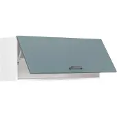 Vicco Hangkast R-Line, Blauw-grijs/Wit, 100 cm Plat