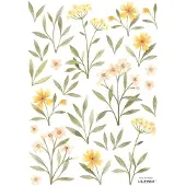 Lilipinso muurstickers Oh Deer Orange and yellow flowers