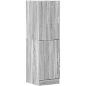 vidaXL Keukenkast 38x41,5x131,5 cm bewerkt hout grijs sonoma eiken