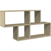 vidaXL Wandschap 100x20x53 cm bewerkt hout sonoma eikenkleurig