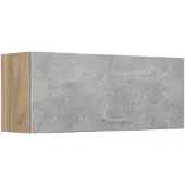 Vicco Hangkast R-Line, Beton/Goudkleurig Eiken, 100 cm Plat