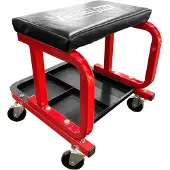 AWTOOLS - Mobiel Werkplaatsstoel - Stalen Frame - Met Gereedschapsschijf - Ergonomisch Ontwerp