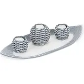 Relaxdays Versiering van bougies (39 x 16 x 17,5 cm)