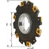 Format Schijffrees Z16 zonder kraag D 200x14mm