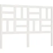 vidaXL Hoofdbord 146x4x104 cm massief grenenhout wit