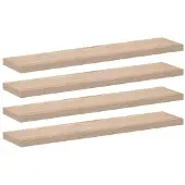 vidaXL Wandschapppen 4 st 110x23,5x4 cm bewerkt hout