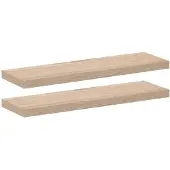 vidaXL Wandschapppen 2 st 80x23,5x4 cm bewerkt hout