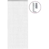 vidaXL Deurdecoratie van kettingen, 90x200 cm, aluminium