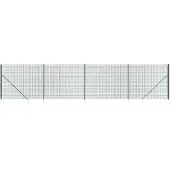 vidaXL Draadgaashek met grondankers 2,2x10 m groen