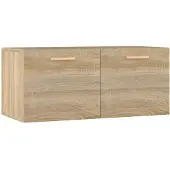 vidaXL Wandkast 80x35x36,5 cm bewerkt hout sonoma eikenkleurig