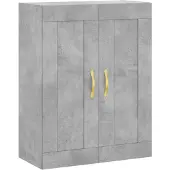 vidaXL Wandkast, betonkleur, 69,5 x 34 x 90 cm, houtvezelplaat