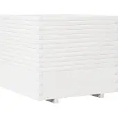 vidaXL Plantenbak 80x80x72 cm massief grenenhout wit
