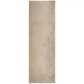 vidaXL Vloerkleed HUARTE laagpolig zacht wasbaar 80x250 cm zandkleurig