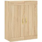 vidaXL Wandkast, Sonoma-eikenlook, 69,5 x 34 x 90 cm, houtvezel