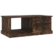 vidaXL Salontafel, gerookt eikenfineer, 90x50x35 cm, houtvezelplaat
